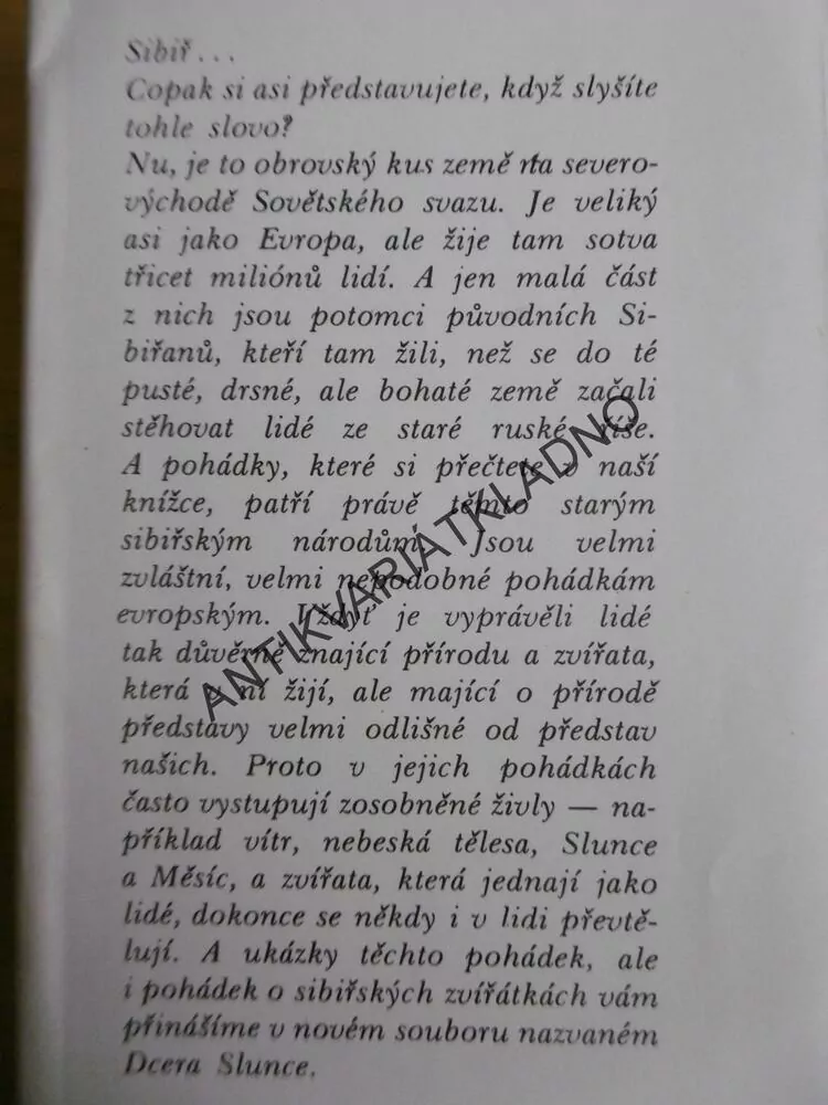 DCERA SLUNCE, SIBIŘSKÉ POHÁDKY, KREMLÁČEK, 1976