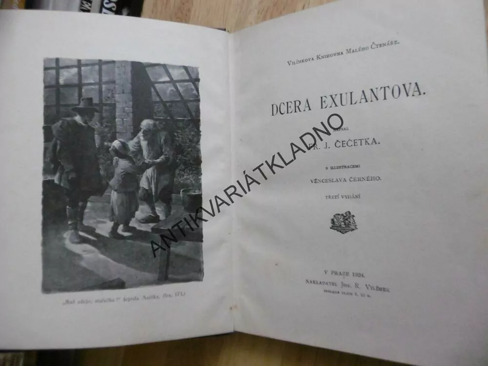 DCERA EXULANTOVA, FRANTIŠEK ČEČETKA, 1924, V.ČERNÝ