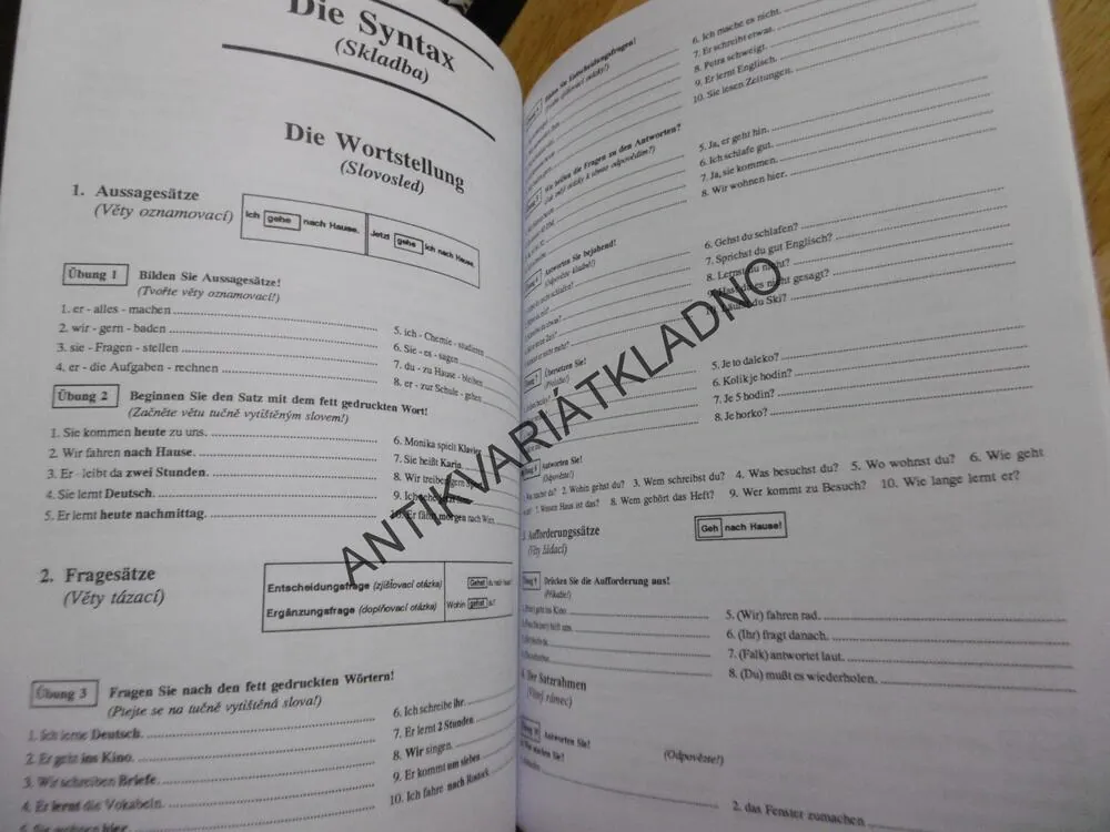 WIR ÜBEN DEUTSCHE GRAMMATIK, MATURITA Z NĚMČINY, JUSTOVÁ, NĚMECKÝ JAZYK, NĚMČINA