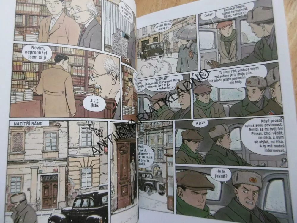 DOSPÍVÁNÍ, KOMIKSOVÝ ROMÁN ZE STALINISTICKÉ PRAHY, JONÁŠ FINK, KOMIKS