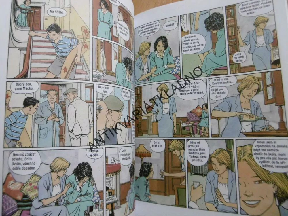 DĚTSTVÍ, KOMIKSOVÝ ROMÁN ZE STALINISTICKÉ PRAHY, JONÁŠ FINK, KOMIKS, **an