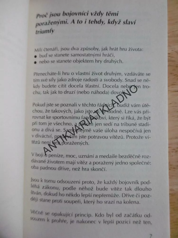 HRY ŽIVOTA, KIRSCHNER, PSYCHOLOGIE, **an