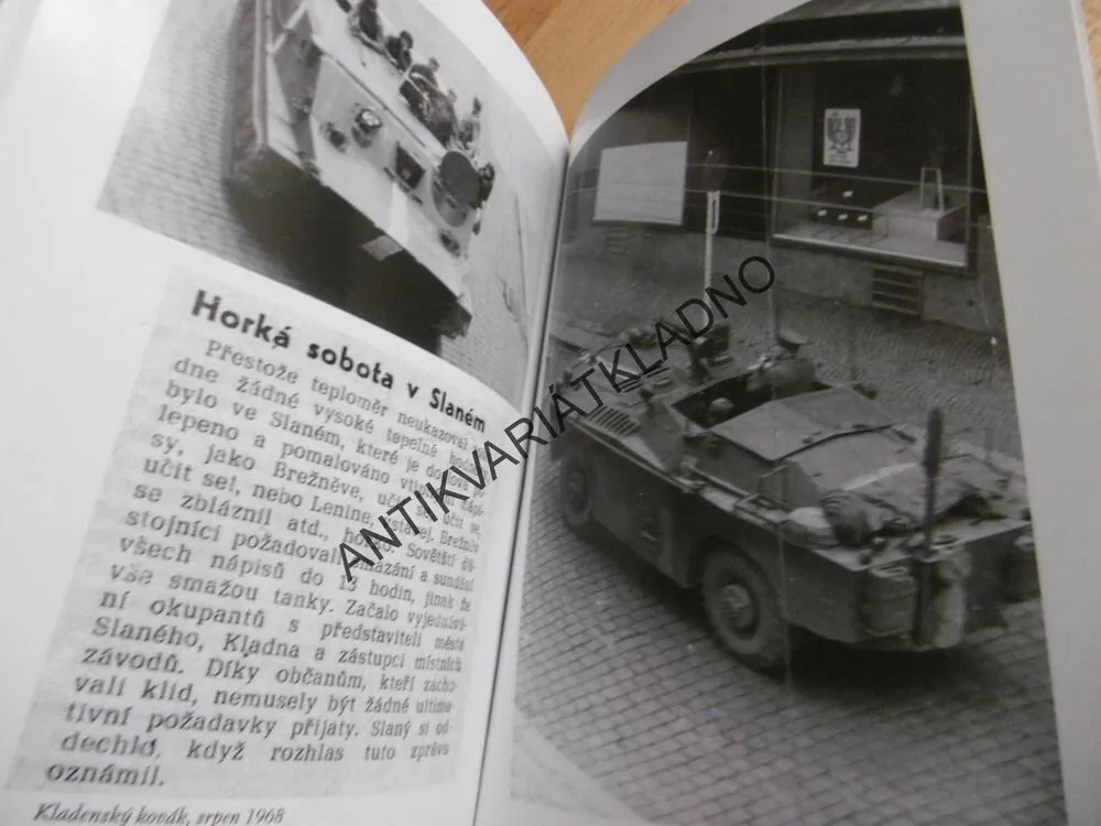 SRPNOVÉ DNY 1968 VE SLANÉM, SLANÝ, OKR., KLADNO, VLADIMÍR HORÁK