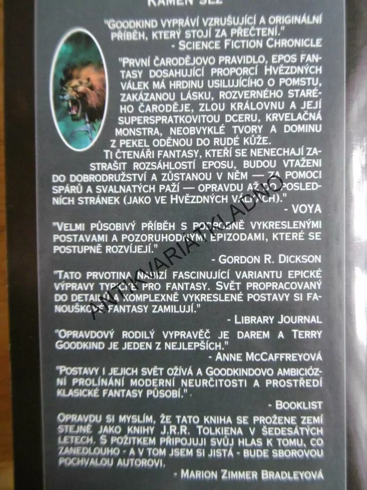 KÁMEN SLZ, SESTRY SVĚTLA, TERRY GOODKIND, MEČ PRAVDY