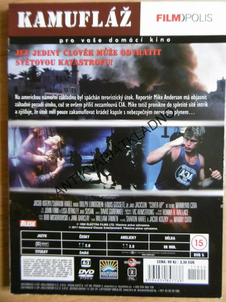KAMUFLÁŽ, DOLPH LUNDGREN, DVD FILM