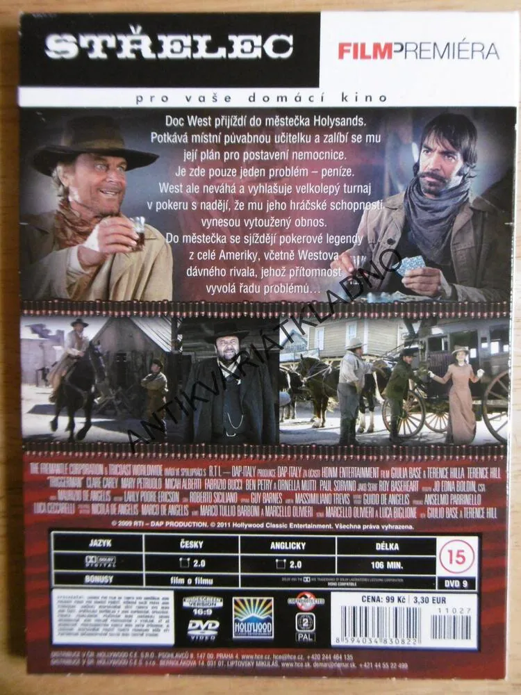 STŘELEC, TERENCE HILL, PAUL SORVINO, DVD FILM