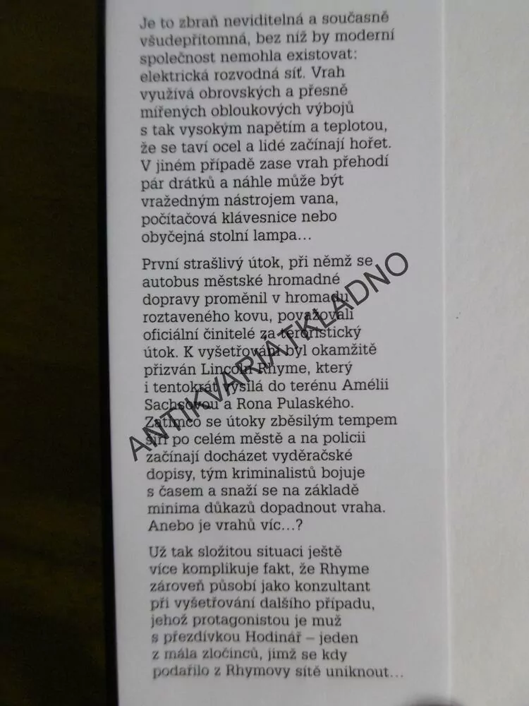 HOŘÍCÍ DRÁT, JEFFERY DEAVER, **an