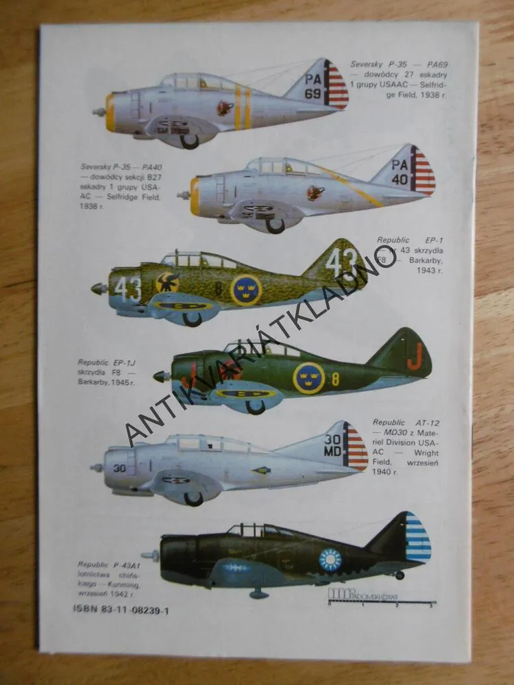 SAMOLOT MYSLIWSKI REPUBLIC P-35, POLSKY, SEŠIT Č.151