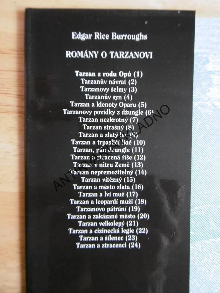 TARZAN Z RODU OPŮ, 1., DOBRODRUŽSTVÍ LORDA GREYSTOKA, EDGAR RICE BURROUGHS, **an