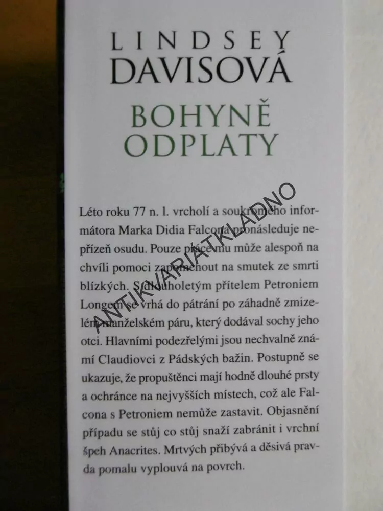 BOHYNĚ ODPLATY, LINDSEY DAVISOVÁ, **an