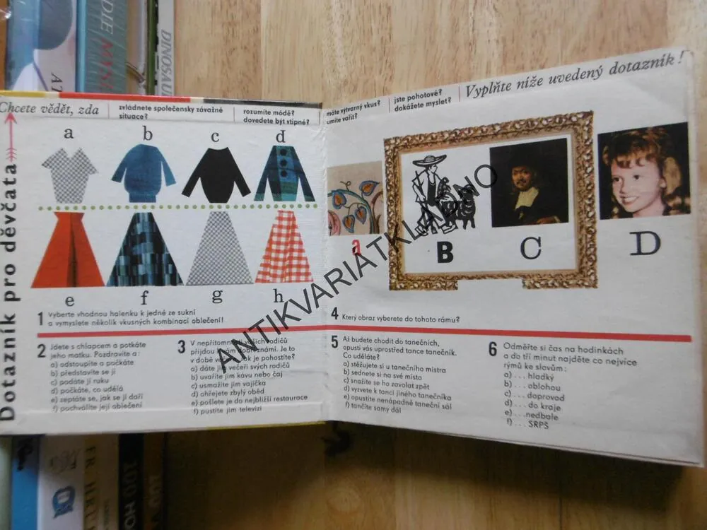 PĚT VEČERŮ S ELIŠKOU, MAGAZÍN PRO DĚVČATA, 1964, **an