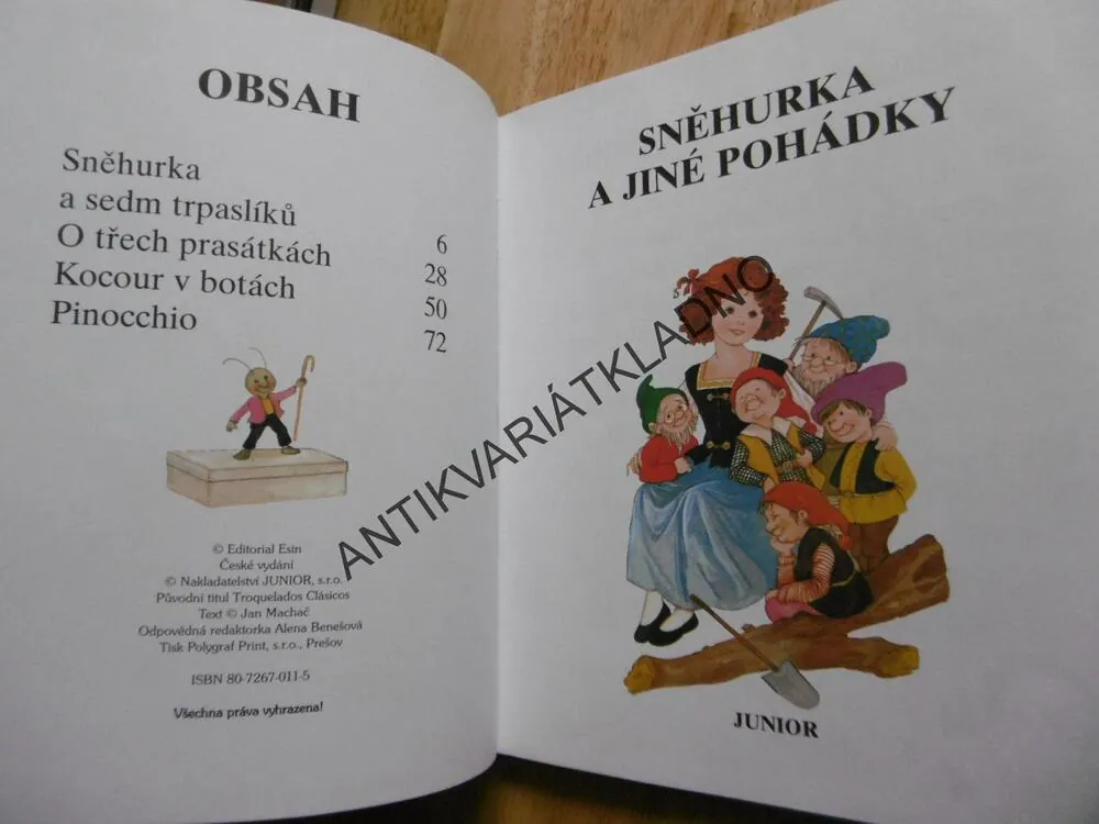 POHÁDKOVÝ SLABIKÁŘ, SNĚHURKA A JINÉ POHÁDKY, **an