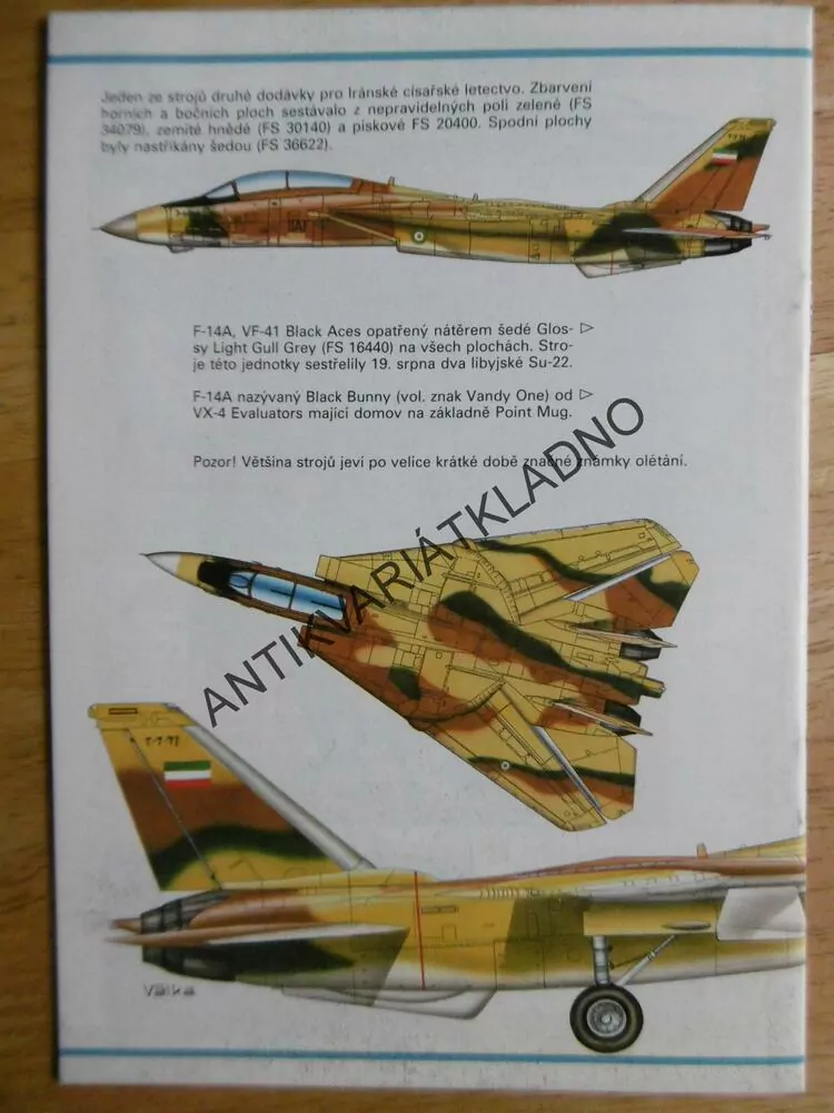 GRUMMAN F-14A TOMCAT, MINIPROFIL LETADEL 3., HPM