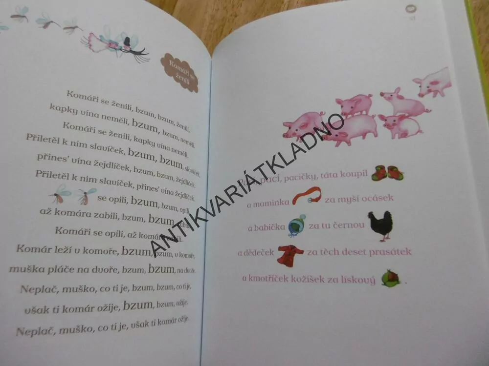 ČESKÉ LIDOVÉ PÍSNIČKY A ŘÍKADLA, MALOVANÉ ČTENÍ, včetně CD, **an