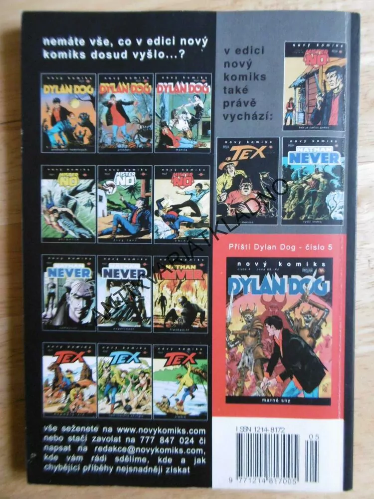 DYLAN DOG, STUDNA ŠALBY A KLAMU, 4.
