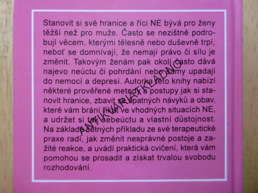 NAUČ SE ŘÍKAT NE, ULRIKE DAHMOVÁ