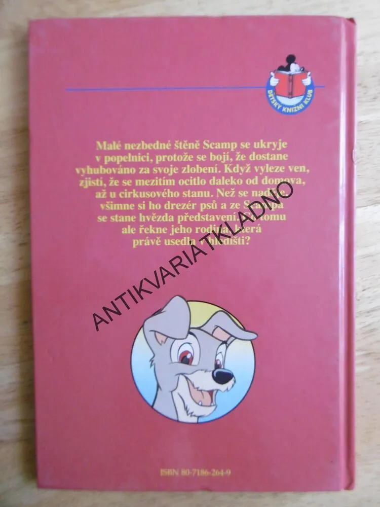 LADY A TRAMP, SCAMP V CIRKUSU, WALT DISNEY, **an