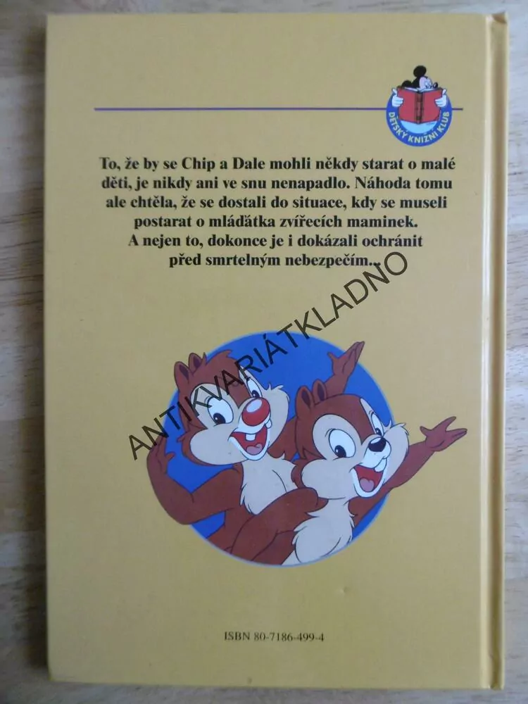 CHIP A DALE V MATEŘSKÉ ŠKOLE, WALT DISNEY