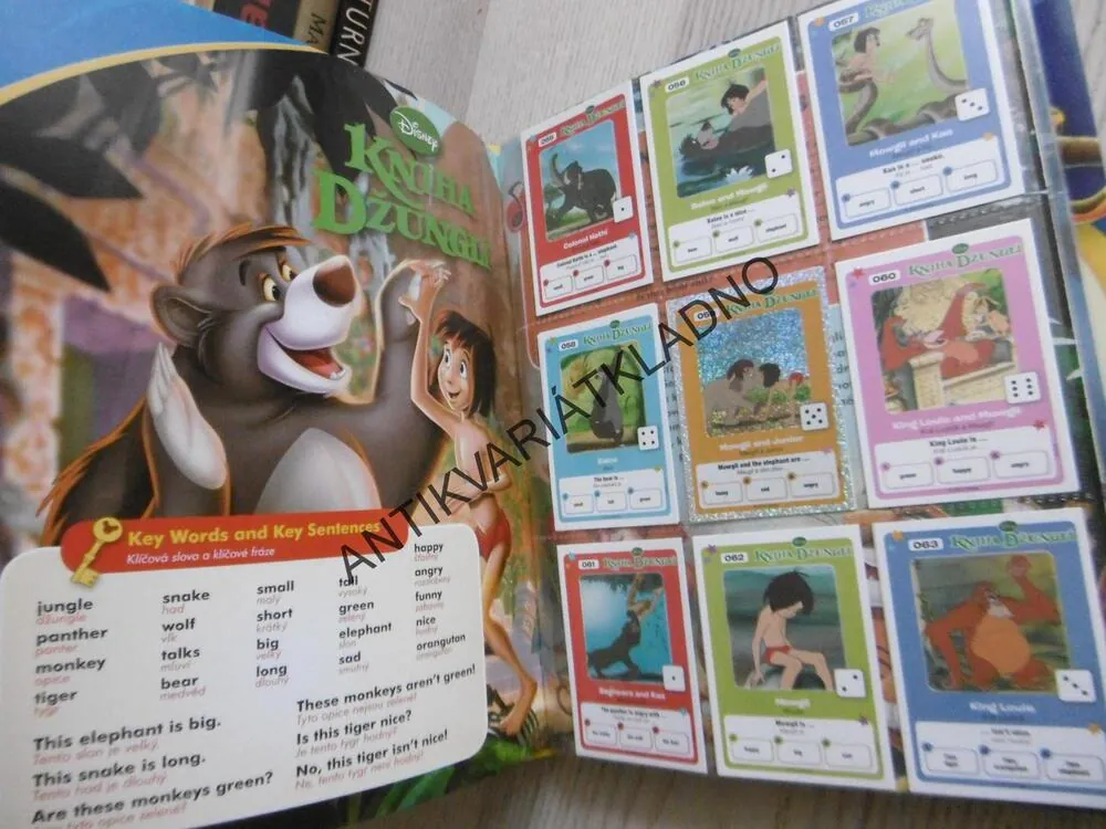 KLASICKÉ POHÁDKY DISNEY, SBÍREJ, HRAJ SI A UČ SE ANGLICKY, SBĚRATELSKÉ KARTIČKY, **an