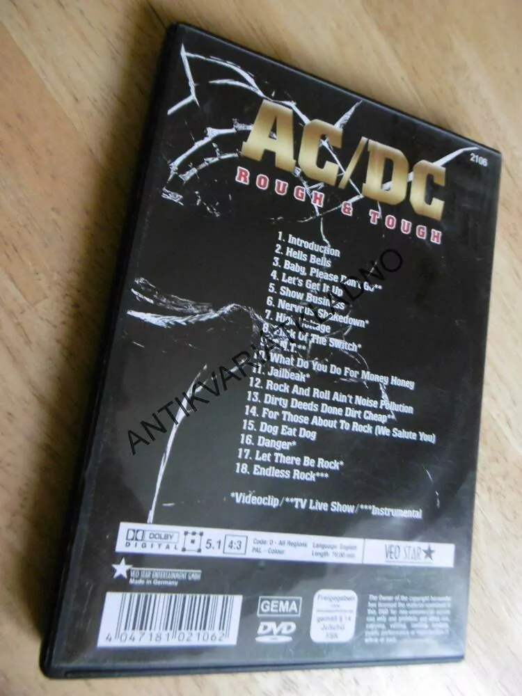 AC/DC, ROUGH AND TOUGH, DVD FILM HUDBA