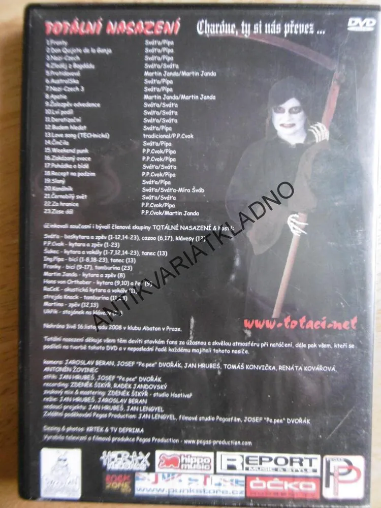 TOTÁLNÍ NASAZENÍ, CHÁRONE, TY SI NÁS PŘEVEZ... 1890-2008, DVD FILM HUDBA