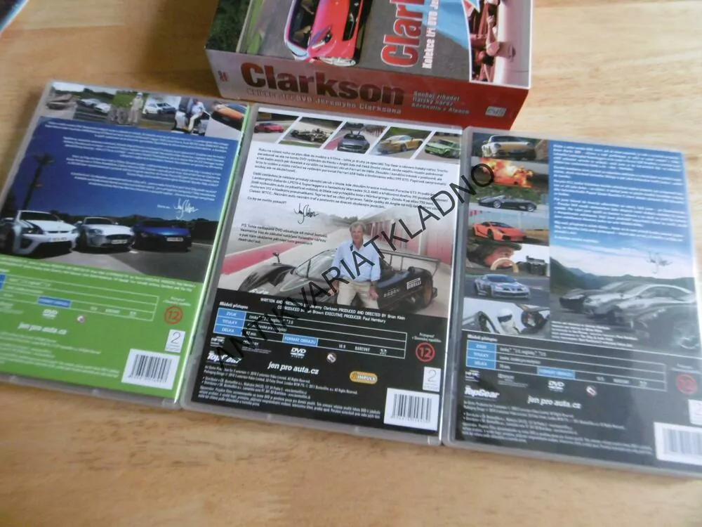 JEREMY CLARKSON, 3 DVD FILM