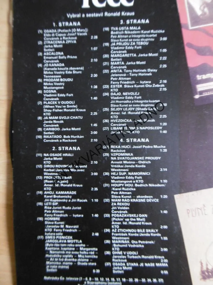 S KYTAROU PO VELKÉ ŘECE, WESTMENI, KTO, SETLEŘI, ČERVÁNEK, RACKOVÉ, MUSTANGOVÉ, 2 X LP