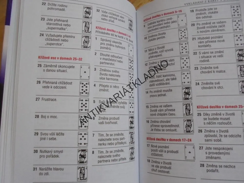 VYKLÁDÁNÍ Z KARET, TAJEMSTVÍ LIDSKÉHO OSUDU, TAROT KARTY, **an