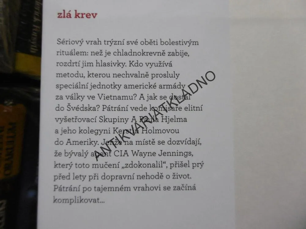 ZLÁ KREV, ARNE DAHL, **an