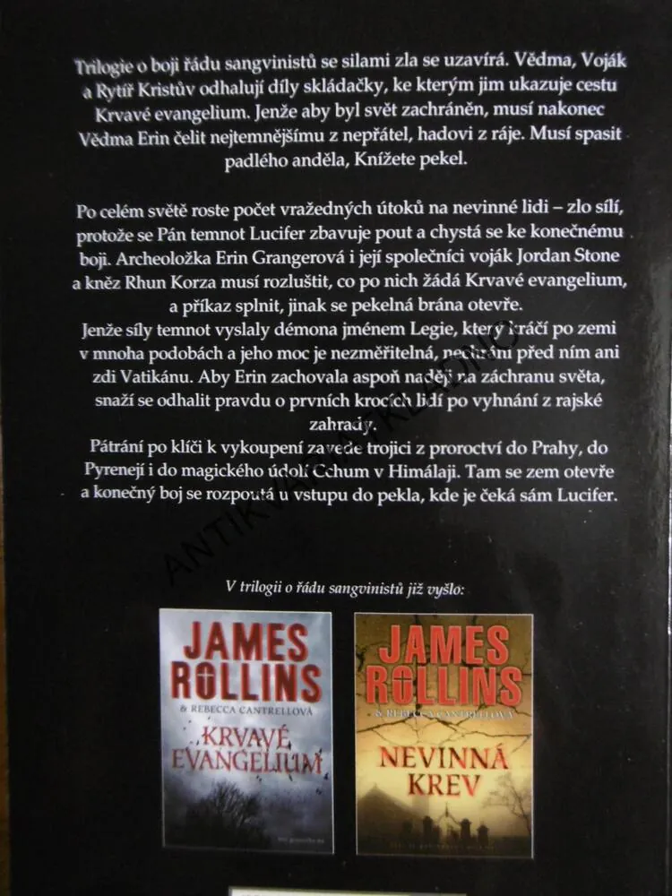 PEKELNÁ KREV, JAMES ROLLINS A REBECCA CANTRELLOVÁ, **an