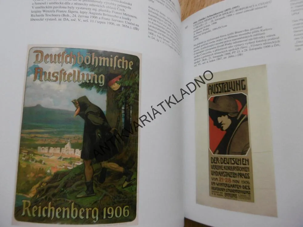 KNIŽNÍ UMĚNÍ A PLAKÁT 1900-1939,NĚMECKOJAZYČNÁ LITERATURA Z PRAHY A ČESKÝCH ZEMNÍCH, P-A