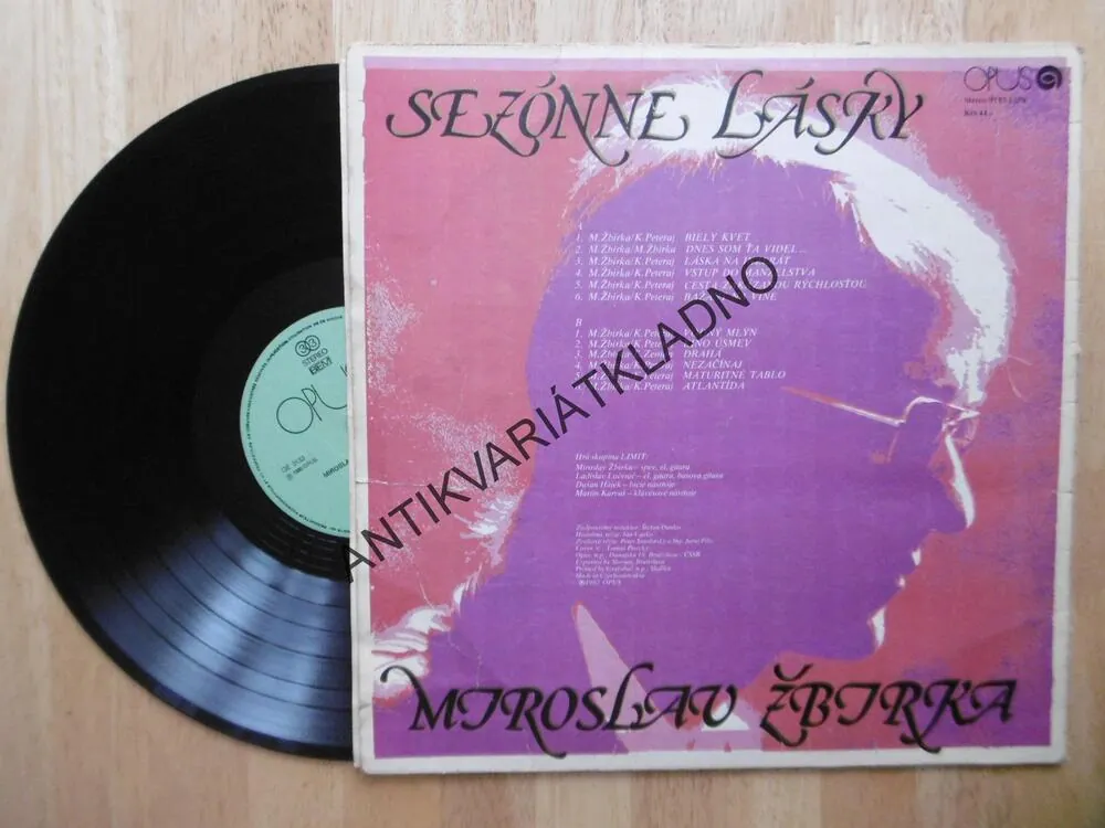 MIROSLAV ŽBIRKA, SEZÓNNE LÁSKY, LP