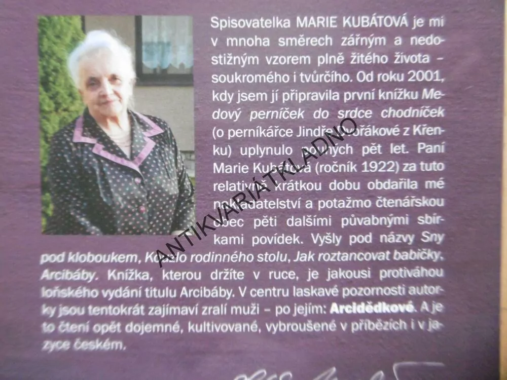 ARCIDĚDKOVÉ, MARIE KUBÁTOVÁ,HÜTTNEROVÁ