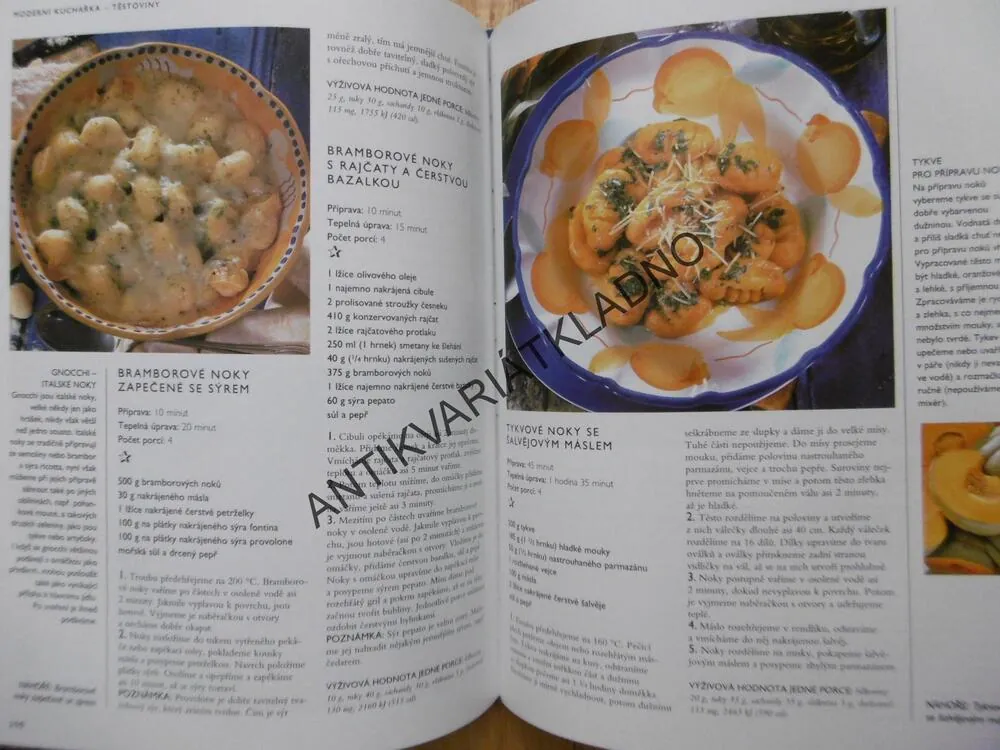 MODERNÍ KUCHAŘKA TĚSTOVINY, **an
