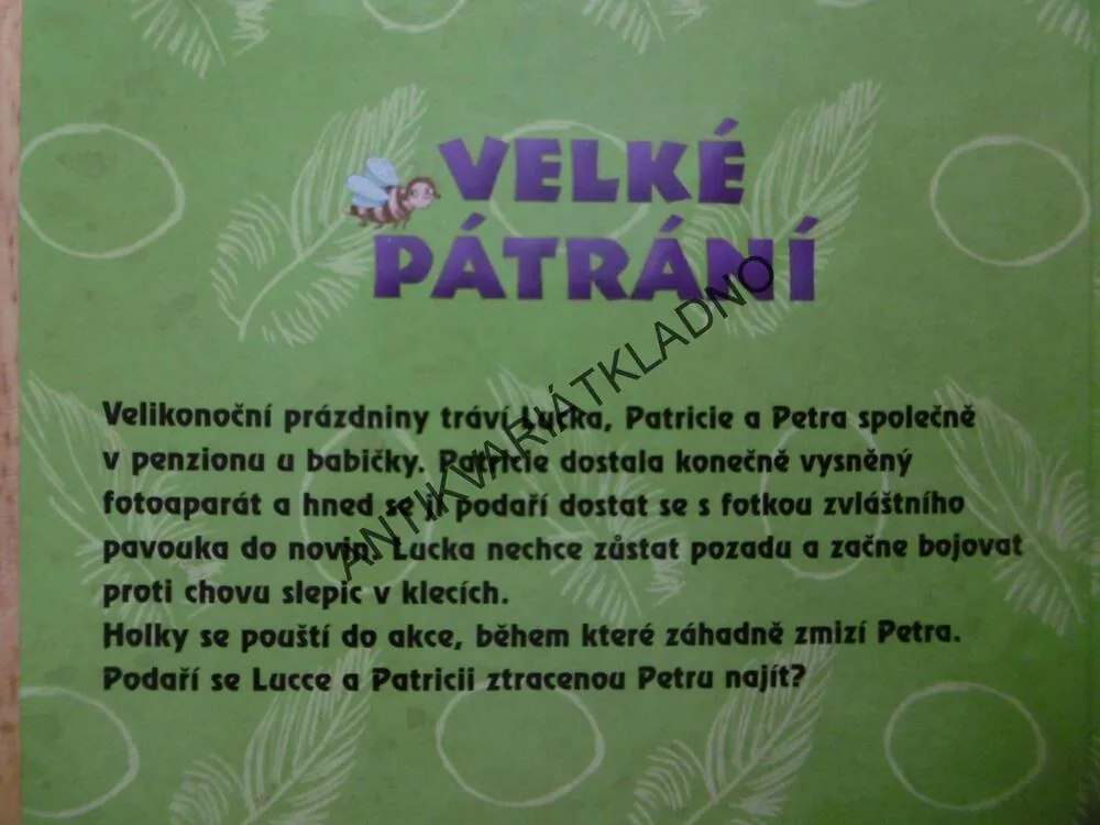 VELKÉ TRÁPENÍ, HOLKY NA STOPĚ, BARBARA WENDELKENOVÁ, **an