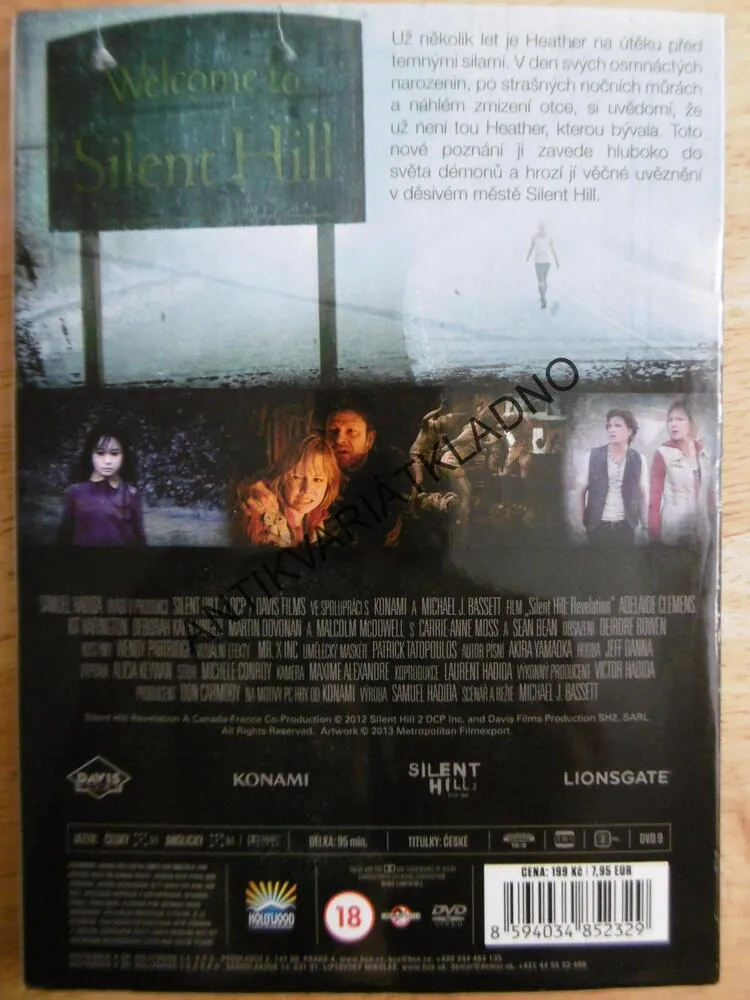 NÁVRAT DO SILENT HILL, DVD FILM