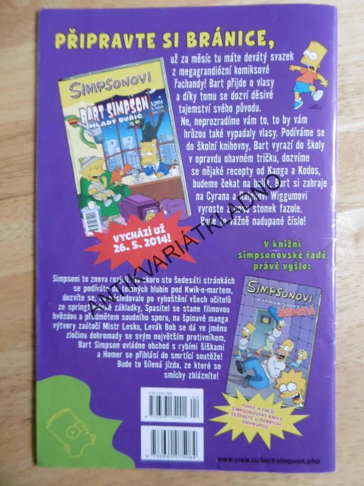 SIMPSONOVI, BART SIMPSON, KOMIKS, 4/2014