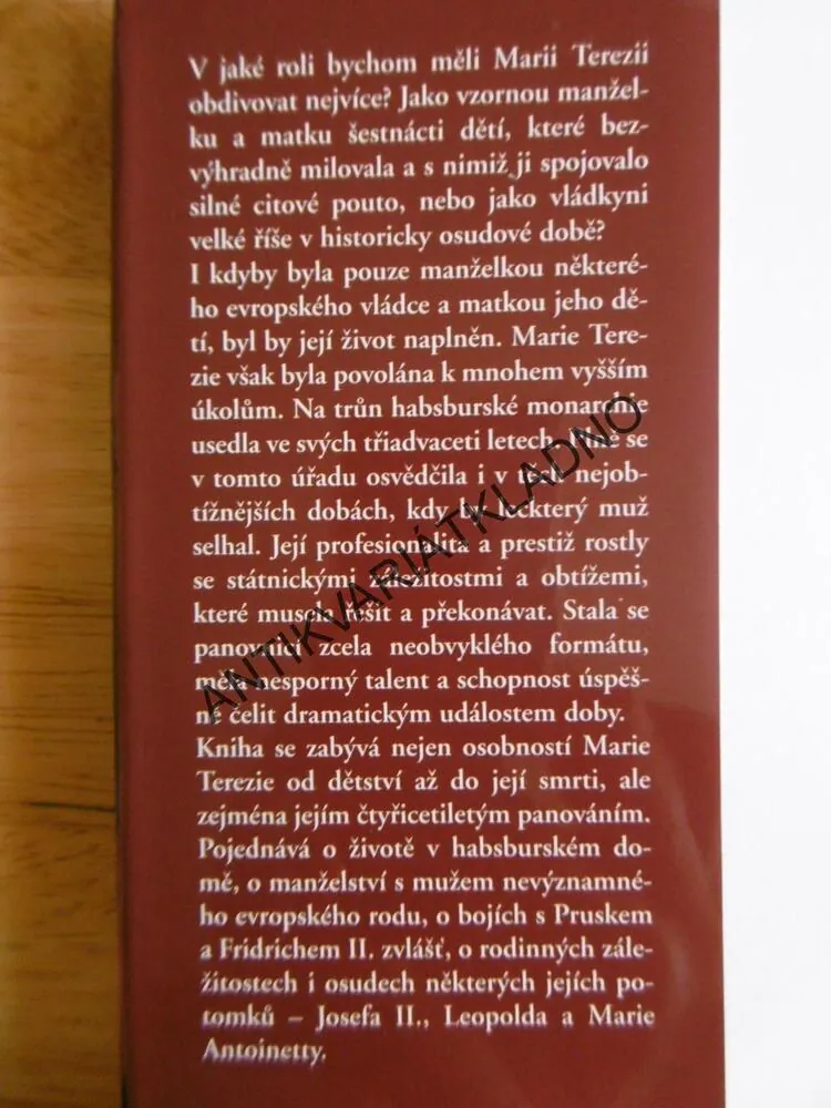 MARIE TEREZIE, OSUDOVÁ HODINA HABSBURKŮ, HEINZ RIEDER, **an