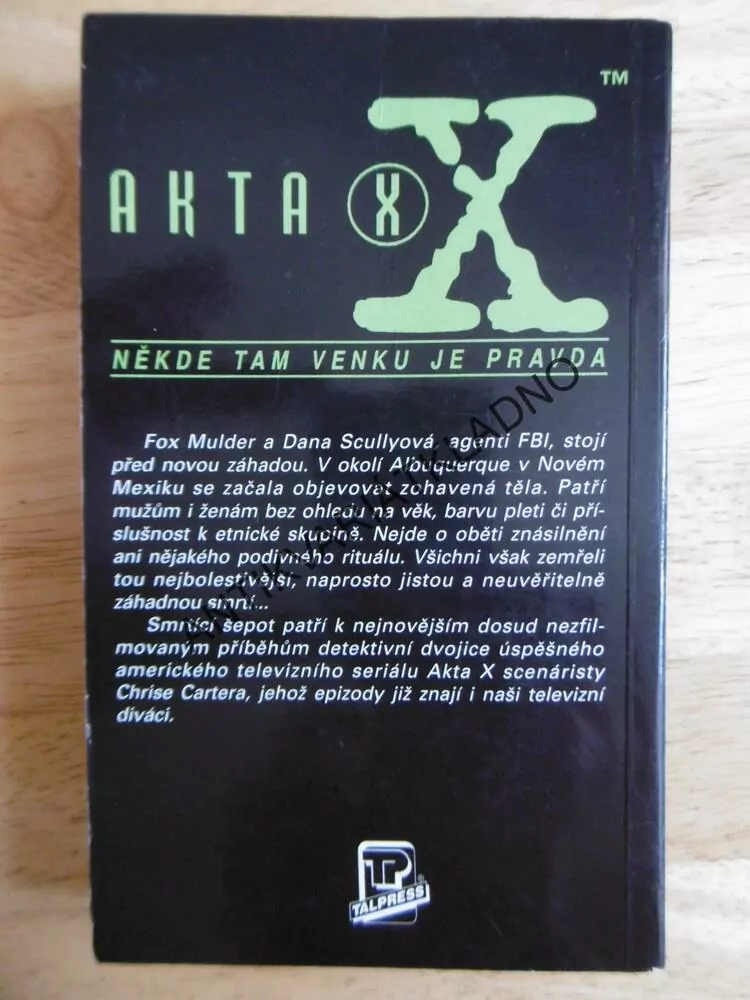 AKTA X - SMRTÍCÍ ŠEPOT, CHARLES GRANT, CHRIS CARTER