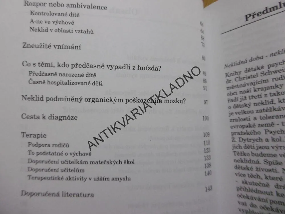 NEKLIDNÉ DÍTĚ, PREKOPOVÁ
