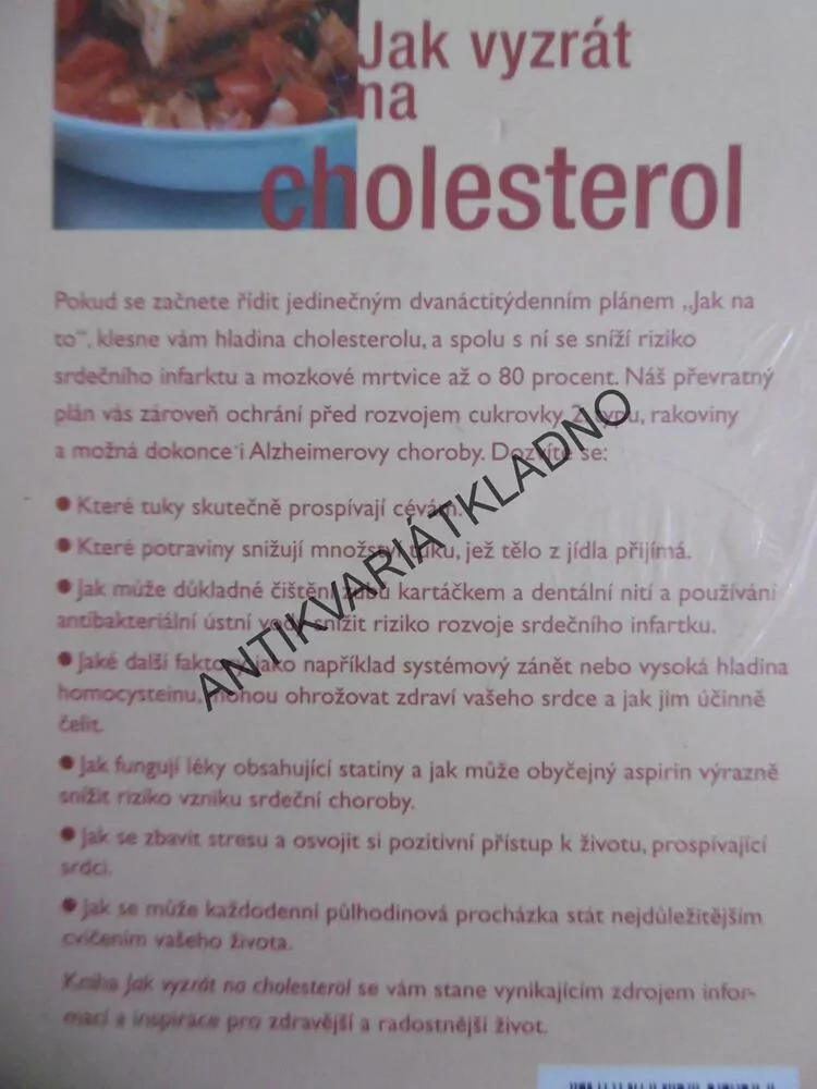 JAK VYZRÁT NA CHOLESTEROL, **an