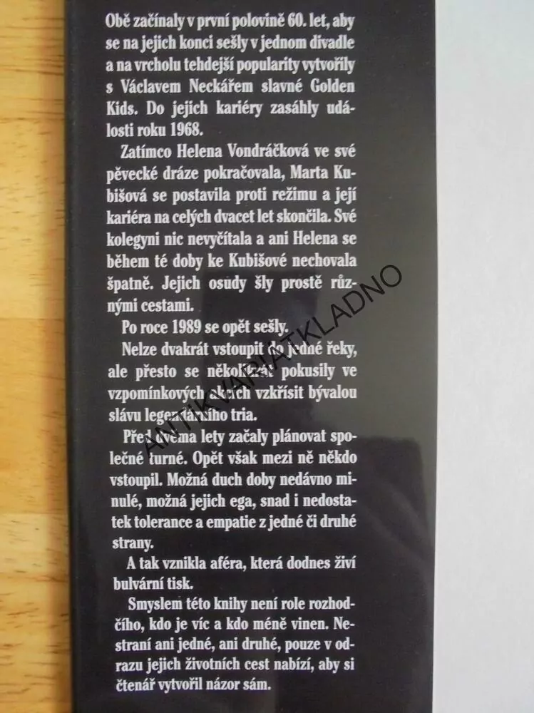 HELENA VS MARTA, KUBIŠOVÁ, VONDRÁČKOVÁ, 2 OSUDY