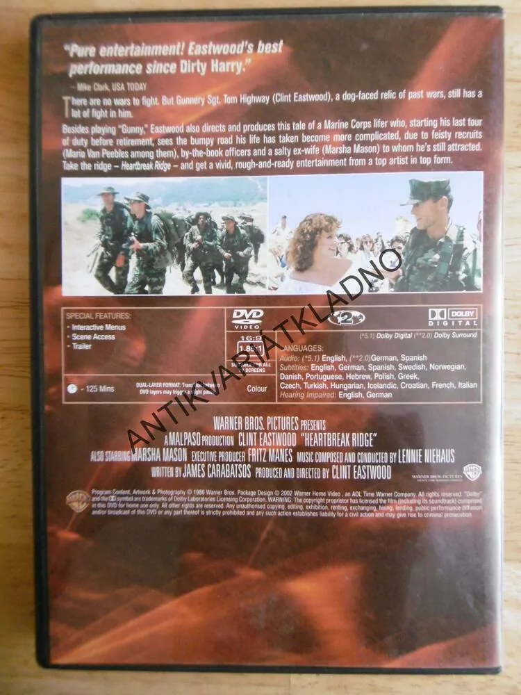 BOJOVÉ NASAZENÍ, DVD FILM