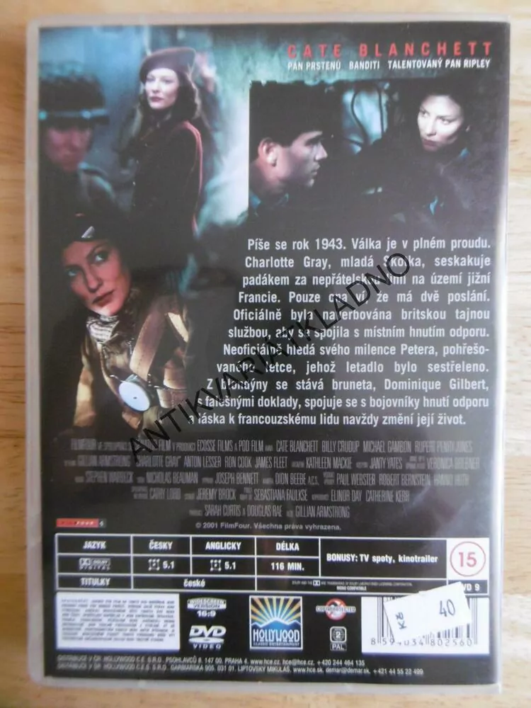 CHARLOTTE GRAY, DVD FILM