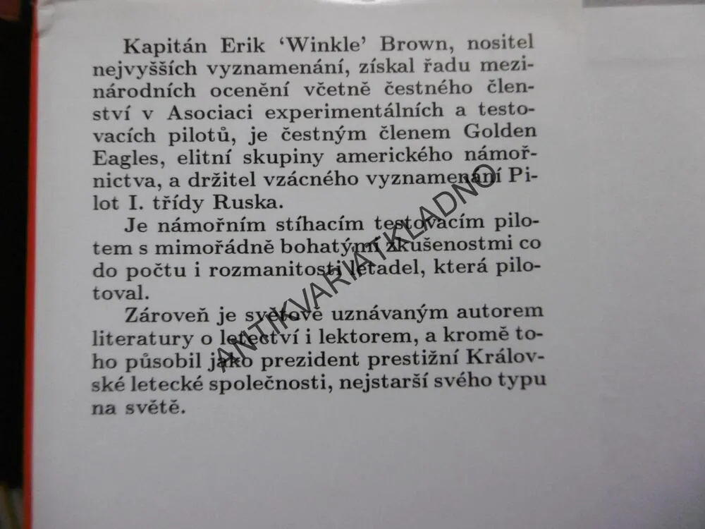 KŘÍDLA LUFTWAFFE, KPT. ERIC BROWN, **an