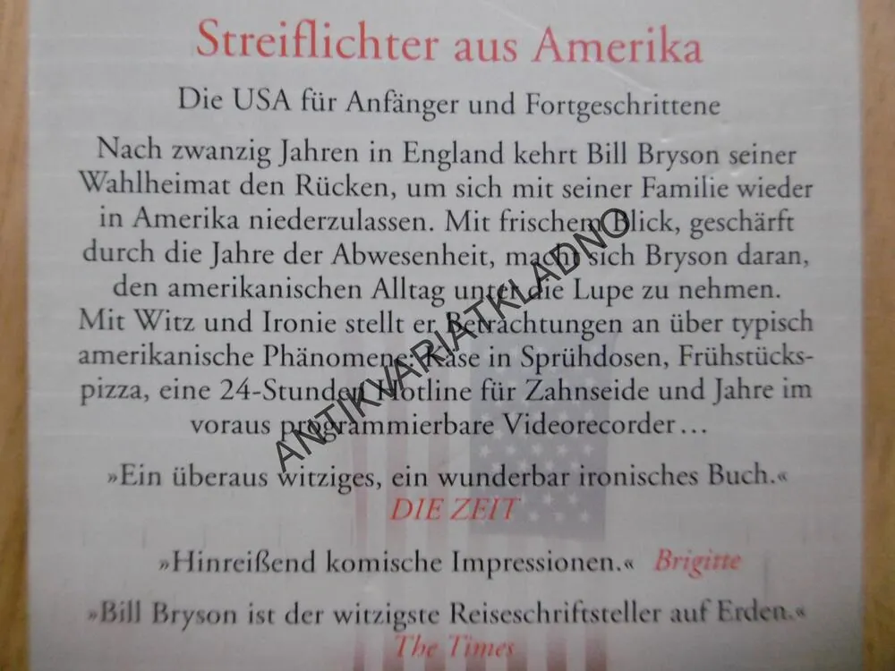 STREIFLICHTER AUS AMERIKA, BILL BRYSON, NĚMECKY