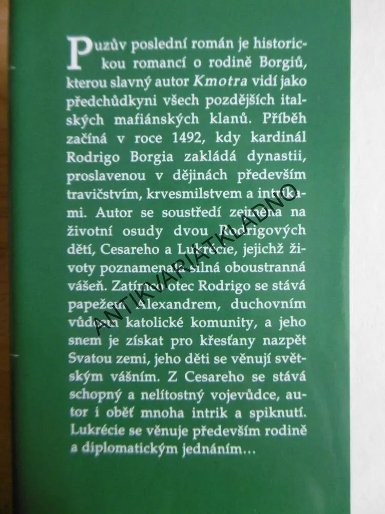RODINA, MARIO PUZO, CAROL GINOVÁ, **an