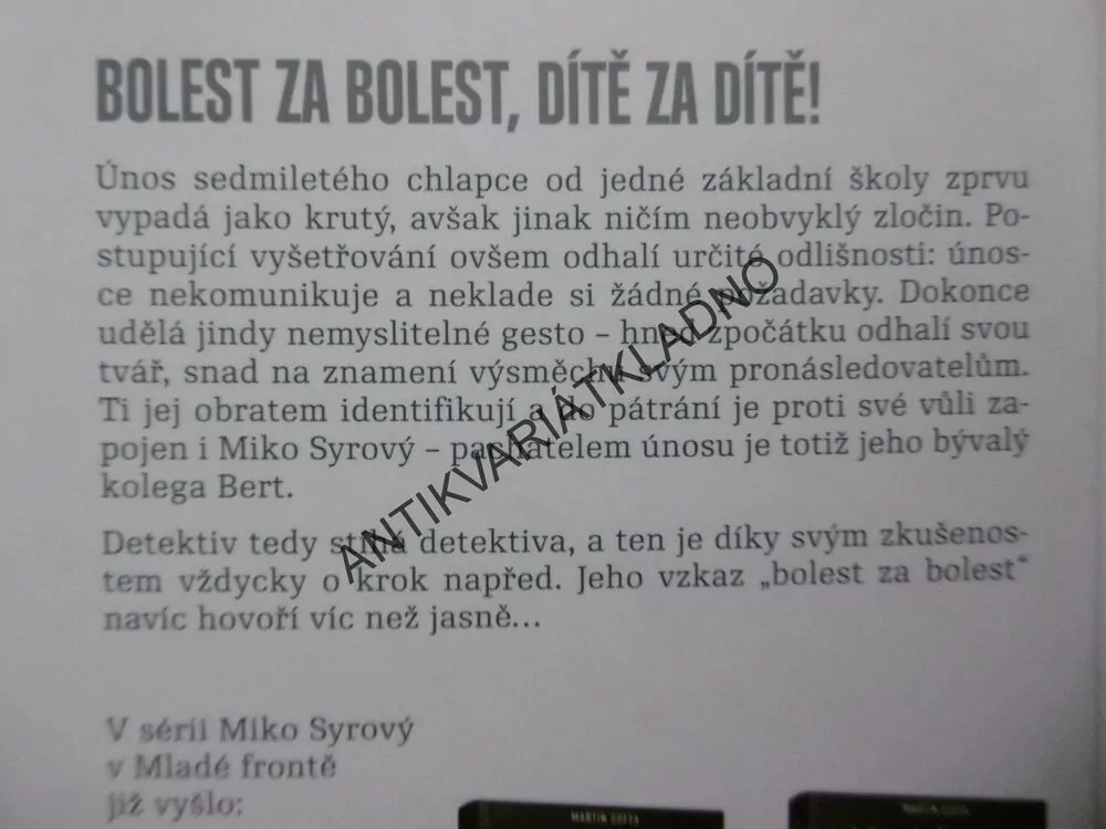 DÍTĚ V MLZE, MARTIN GOFFA,