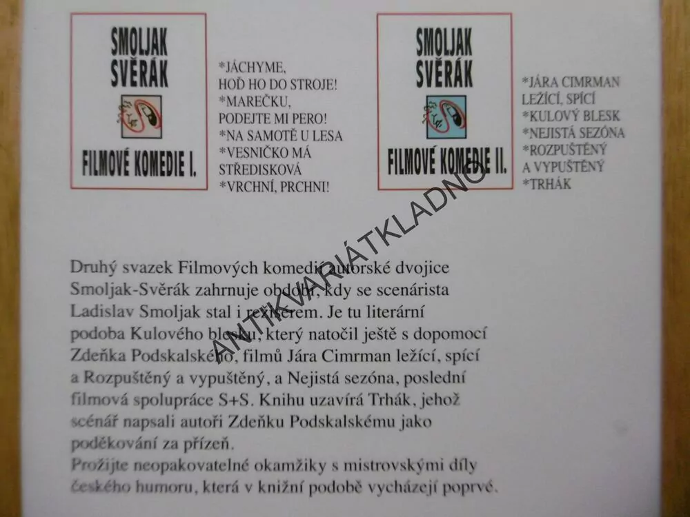 FILMOVÉ KOMEDIE II., ZDENĚK SVĚRÁK, SMOLJAK, **an