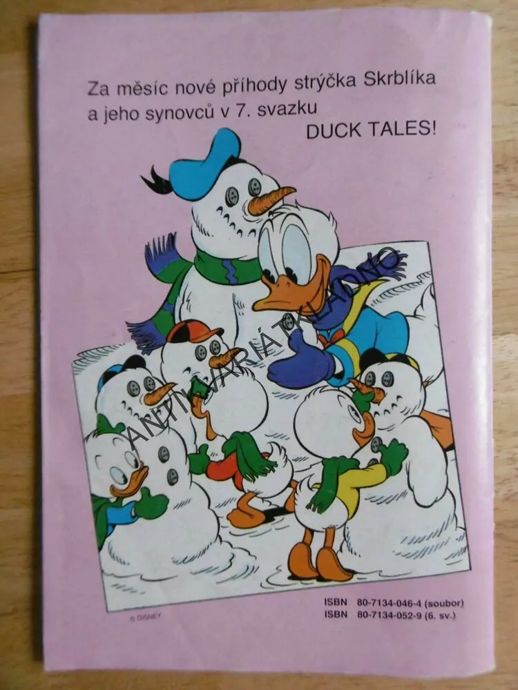 DUCK TALES, KAČEŘÍ PŘÍBĚHY,6/1991, KOMIKS, DISNEY,